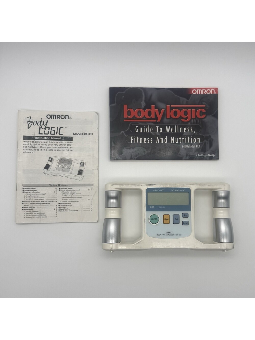 Omron HBF-301 Body Logic Fat Analyzer w/ Manual & Box